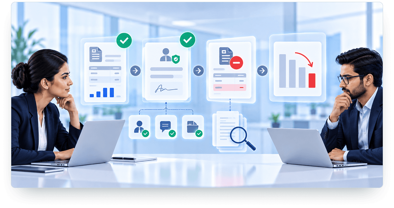 Adjustments and write-offs governed workflow with evidence and multi-step verification